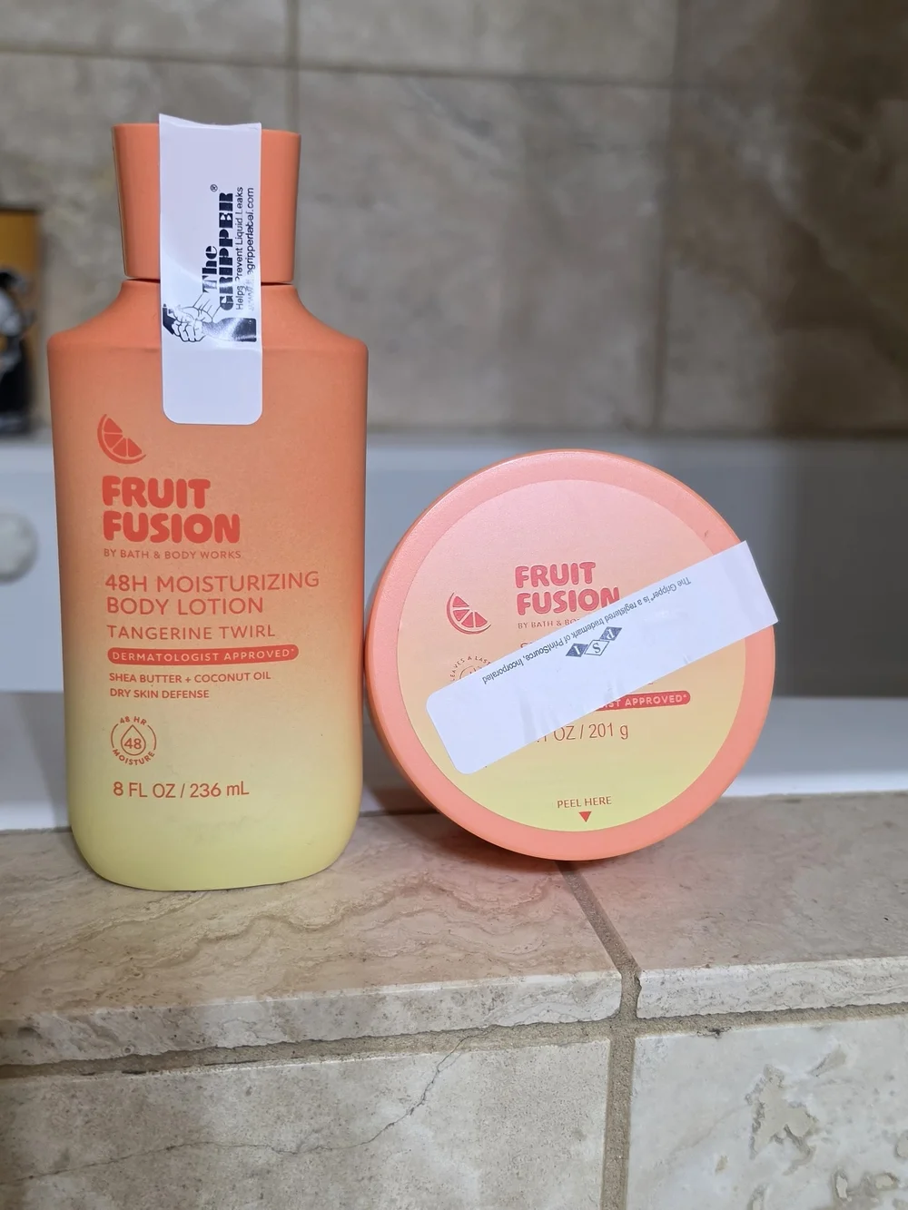 Bath & Body Works Fruit Fusion Tangerine Twirl Body Care Set - Orange